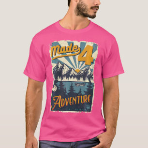 Kinder 4. Geburtstag Camping Themenwoche Party 4 A T-Shirt