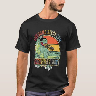 Kinder 4. Geburtstag Dinosaurier 4 Jahre Junge Pha T-Shirt