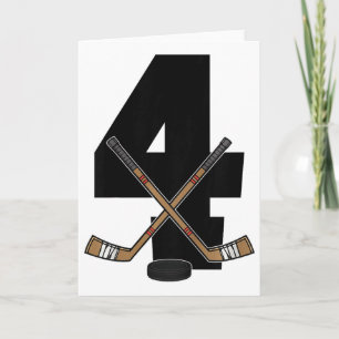 Kinder 4. Geburtstag Eishockey Kinder Kleinkind Ju Karte