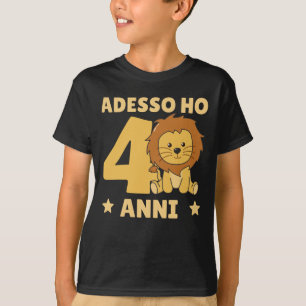 Kinder 4. Geburtstag Leo 4 Jahre alt Leo T - Shirt