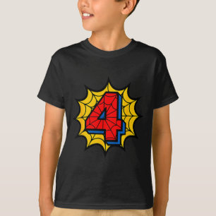Kinder 4. Geburtstag Sder Thema Party 4 Jahre alte T-Shirt