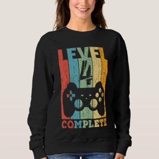 Kinder 4 Geburtstagskinder Stufe 4 Jahre 2018 Gesc Sweatshirt