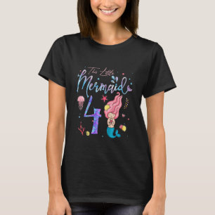 Kinder 4 Jahre alt Diese Meerjungfrau ist 4. Gebur T-Shirt