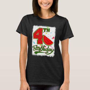 Kinder 4 Jahre alt Wassermelone Tropische Früchte T-Shirt