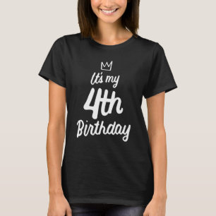 Kinder 4 Jahre Geburtstag Mein 4. Geburtstag 4 Jah T-Shirt