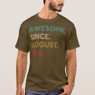 Kinder 4 Jahre Phantastisch seit August 2018 4. Bi T-Shirt