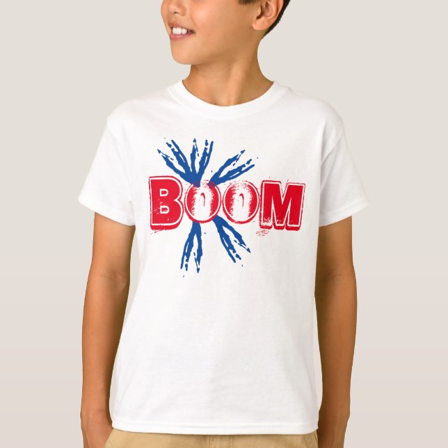 Kinder 4. Juli Boom Explosion Shirt (Vorderseite)