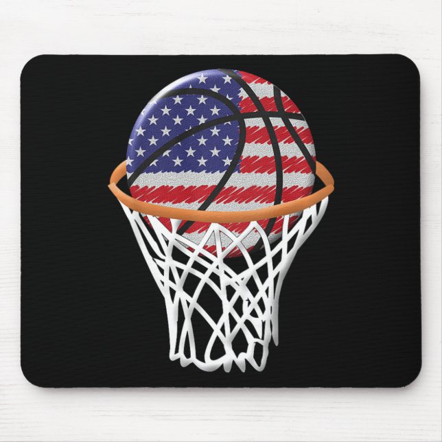 Kinder 4. Juli Bysketbyll US Flagge Kinder Jugend  Mousepad (Vorne)