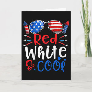 Kinder 4. Juli Rot Weiß Und Cool Patriotische Jung Karte