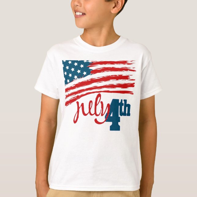Kinder 4. Juli T - Shirt (Vorderseite)