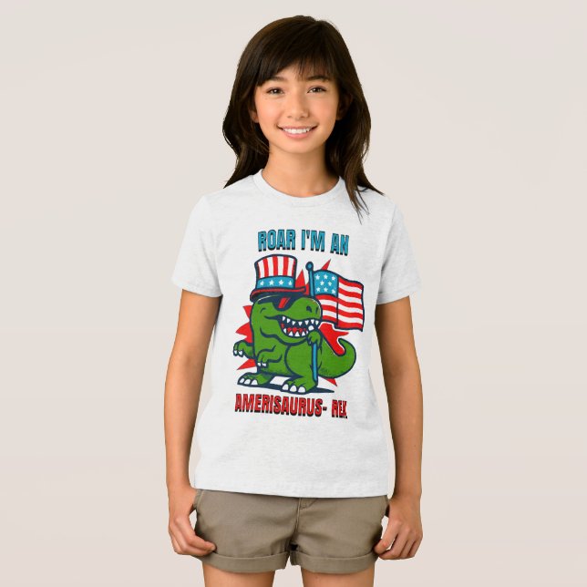 Kinder 4. Juli Tri-Blend Shirt (Vorderseite Voll)