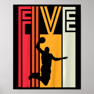Kinder 5. Geburtstag Bysketbyll Lover Geschenk 5 J Poster