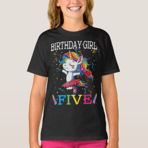 Kinder 5. Geburtstag Einhorn Outfit, 5. Geburtstag T-Shirt