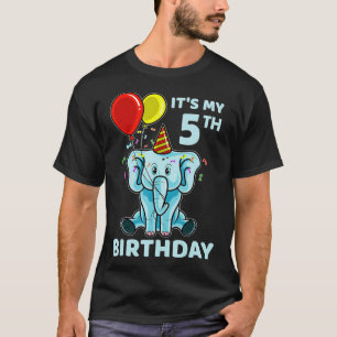 Kinder 5. Geburtstag Elefant sein 5. Geburtstag Pa T-Shirt