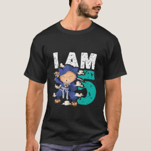 Kinder 5. Geburtstag für Mädchen Junge - Ninja 5. T-Shirt
