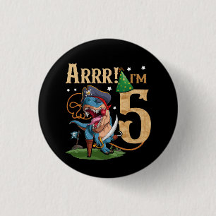 Kinder 5. Geburtstag Shirt Junge 5 Jahre alter Pir Button
