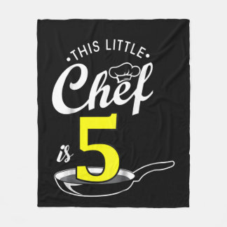 Kinder 5. Geburtstagsgeschenk | Koch 5 Jahre alt Fleecedecke