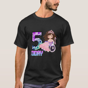 Kinder 5 Heute Geburtstag 5. Niedliche Prinzessin T-Shirt