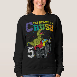 Kinder 5 Jahre alt 5. Geburtstag Dinosaurier Trex Sweatshirt