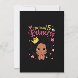 Kinder 5 Jahre alt 5. Geburtstag Prinzessin Lustig Einladung
