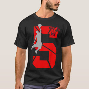 Kinder 5 Jahre alt 5 Jahre Bysketbyll Geburtstagsp T-Shirt
