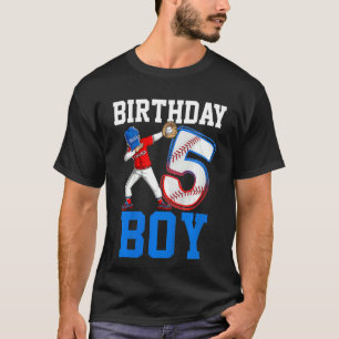 Kinder 5 Jahre alt Baseball Thema 5. Geburtstag Te T-Shirt