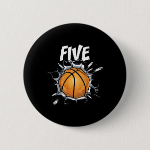 Kinder 5 Jahre alt Basketball Geburtstagsparty The Button