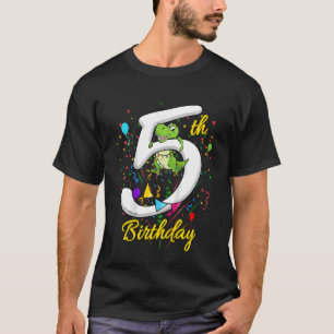 Kinder 5 Jahre alt Mädchen 5 Tage Rex 5. Geburtsta T-Shirt