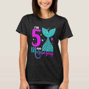Kinder 5 Jahre alt Mädchen Zweite 5. Geburtstag Me T-Shirt
