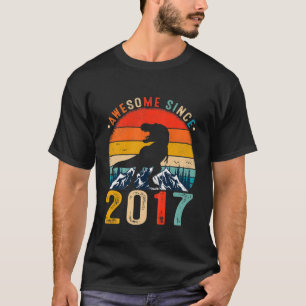Kinder 5 Jahre alt Phantastisch seit 2017 Dinosaur T-Shirt