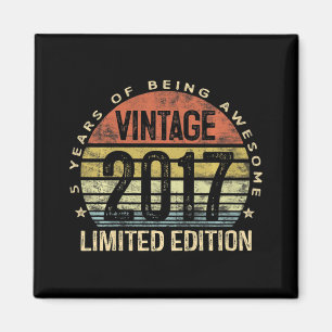 Kinder 5 Jahre Alte Geschenke Vintag 2017 Limited Magnet