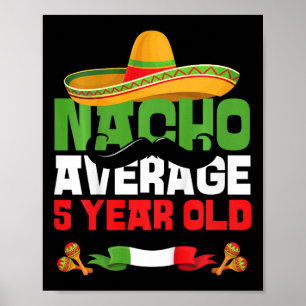 Kinder 5 Jahre alte mexikanische Fiesta 5. Geburts Poster