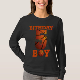 Kinder 5 Jahre alter Basketball Boy 5. Geburtstags T-Shirt