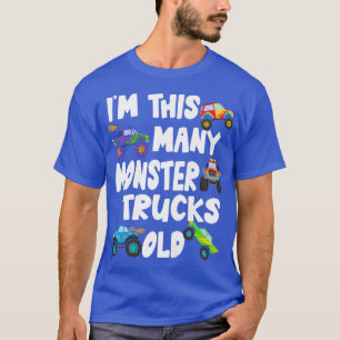 Kinder 5 Jahre alter Monster Truck Geburtstagspart T-Shirt