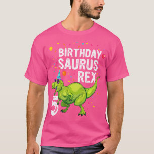 Kinder 5 Jahre Junge Mädchen Dinosaurier T Rex F T-Shirt
