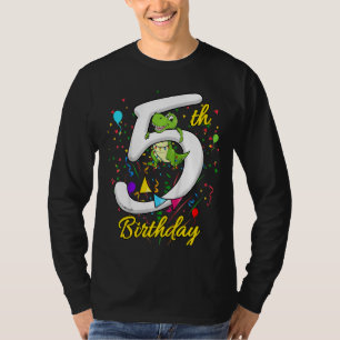 Kinder 5 Jahre Jungen 5 Tage Rex 5. Geburtstag D T-Shirt
