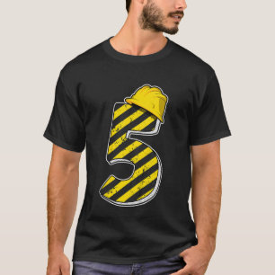 Kinder 5 Jahre Jungen fünf Baujahre Party 5. Gebur T-Shirt