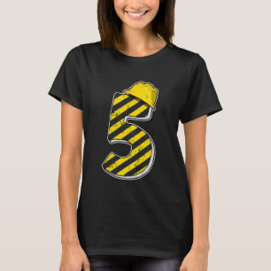 Kinder 5 Jahre Jungen fünf Baujahre Party 5. Gebur T-Shirt