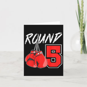 Kinder 5th Birthday Boxing Boxer Boxer 5 Jahre alt Karte