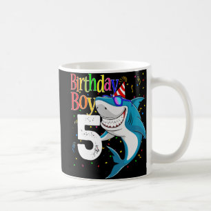 Kinder 5th Birthday Boy Shark Jaw - einige 5 Boys Kaffeetasse
