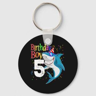 Kinder 5th Birthday Boy Shark Jaw - einige 5 Boys Schlüsselanhänger
