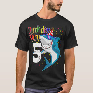 Kinder 5th Birthday Boy Shark Jaw - einige 5 Boys T-Shirt