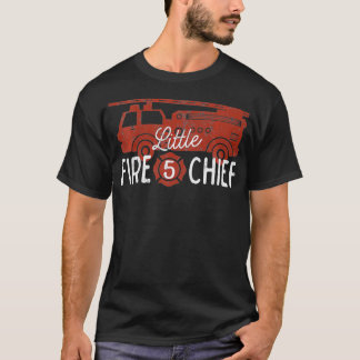 Kinder 5th Birthday Feuerwagen Boys 5 Jahre alt T-Shirt