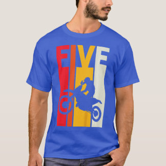 Kinder 5th Birthday Retro Motocross 5 Years Boys G T-Shirt