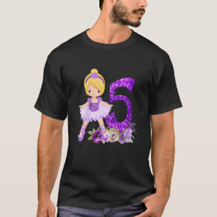 Kinder 5th Fifth Blonde Ballett Tänzer Geburtstag  T-Shirt