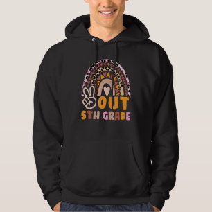 Kinder 5th Grade Abschluss 2022 Peace Out 5th Grad Hoodie