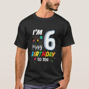 Kinder 6 6 Jahre 6. Geburtstag zu mir 6 Jahre alt T-Shirt