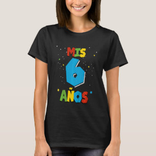 Kinder 6 anos Ropa Cumpleaños para Fiesta 6 años d T-Shirt