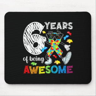 Kinder 6. Autismus-Geburtstagsfeier Sechsjähriger  Mousepad
