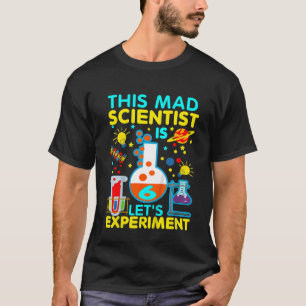 Kinder 6. Geburtstag Dieser Mad Scientist ist 6 Le T-Shirt